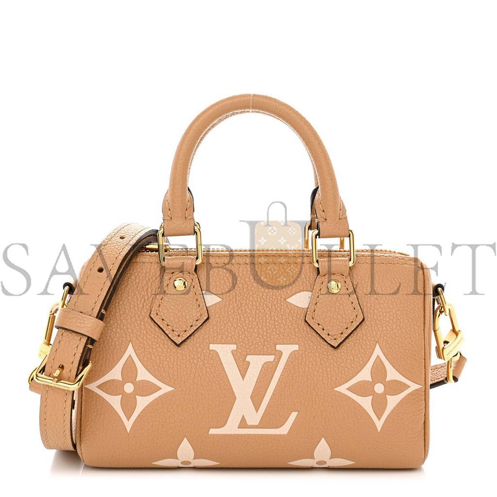 l**is V*t*n empreinte monogram giant nano speedy arizona creme m81625 (16*10*7.5cm)